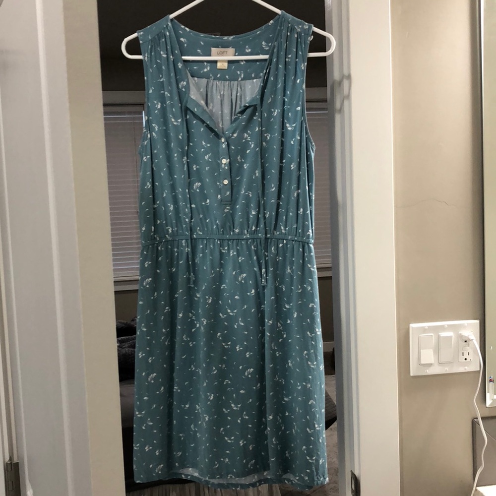 Loft Teal Dress